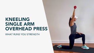 Kneeling Single Arm Overhead Press [upl. by Orbadiah4]