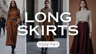 Long Skirts for Fall Outfit 2024 A Timeless Trend [upl. by Kcirrem]