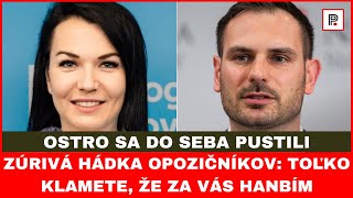 Zúrivá hádka opozičných poslancov Toľko klamete až sa za vás hanbím [upl. by Cristabel28]