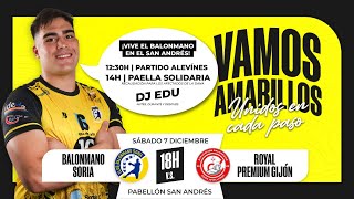 CLUB BALONMANO SORIA  ROYAL PREMIUM GIJON [upl. by Anilrats]