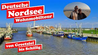 Wohnmobil Abenteuer deutsche Nordsee  tolle Stellplätze  Nordseeküste von Greetsiel bis Schillig [upl. by Deppy]