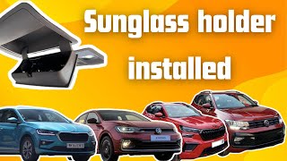 Volkswagen taigun  sunglass holder installed Boodmocom [upl. by Clayson]