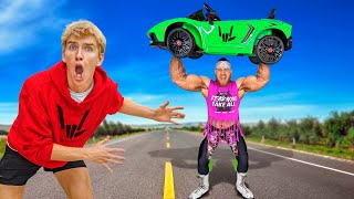 DIAMOND LAMBORGHINI vs WORLDS STRONGEST MAN [upl. by Odetta693]