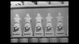 THRILL DISHWASHING SOAP  VINTAGE AD 1963 [upl. by Nylrad]