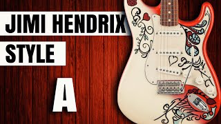 GUITAR BACKING TRACK  JIMI HENDRIX Style  A Major  78Bpm [upl. by Tedi]