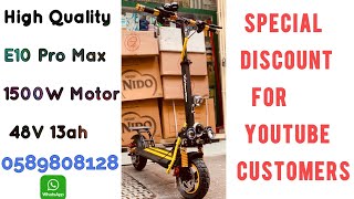 ELECTRIC SCOOTER E10 PRO MAX 1500W LATEST MODEL 2022  Cheapest High Quality Scooter in Uae [upl. by Hortensa]