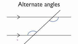 Angles in parallel lines alternate angles [upl. by Alleris]