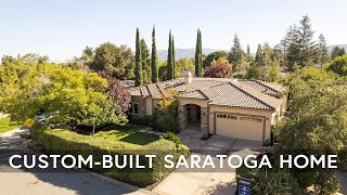 CustomBuilt Mediterranean Revival Home Tour  Luxury Living in Saratoga [upl. by Ellened]