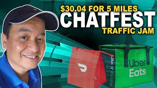 DoorDash 30 Offer Stuck in Traffic Jam  EP24082 doordashdasher [upl. by Ifen688]