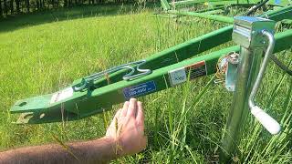 Ways To Resolve A Tedder Thats Windrowing Krone KW 5 52 T [upl. by Jessamine]