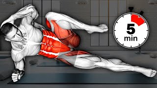 ✅ Entrenamiento Abdominal De 5 Minutos Con Corte En V Para Oblicuos Marcados WORKOUT [upl. by Pebrook]