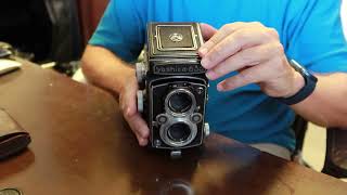 How Yashica camera SLR MF2 super DX Works  Working of Film Roll camera [upl. by Fihsak121]