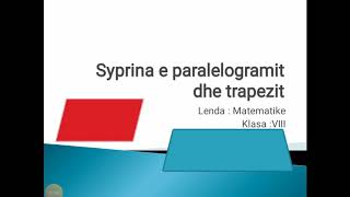 Syprina e paralelogramit dhe trapezit [upl. by Snowber]