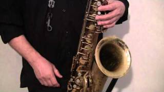 Saxophone Fingering Lesson 1 part 1 [upl. by Nyrroc]