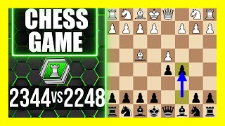 Queens Pawn Game Accelerated London System Steinitz Countergambit Superb Chess Game [upl. by Ayram]