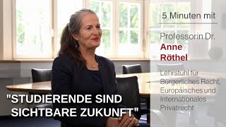 5 Minuten mit Prof Anne Röthel [upl. by Droc]