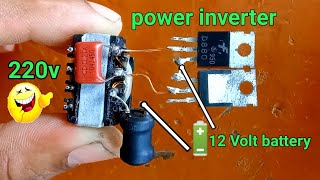 inverter 12v to 220v power inverter circuit using d880 transistor [upl. by Danby]