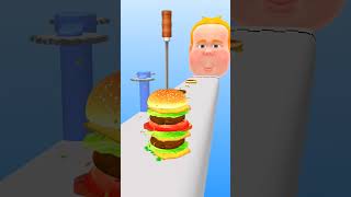 XXL burger Run burger food funny shortsvideo gameplay [upl. by Hpejsoj]