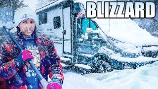 12 DAYS Surviving a Winter Snow Storm in Our Camper Van Alone RV Life [upl. by Werd]