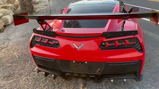 MANUAL SUPERCHARGED C7 CORVETTE  EXTERIOR WALK AROUND AND POV DRIVE [upl. by Mariken]