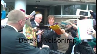 Paul McCartney amp his brother Michael 300710 leaving amp signing in Liverpoolafter LIPAawards [upl. by Eidualc]