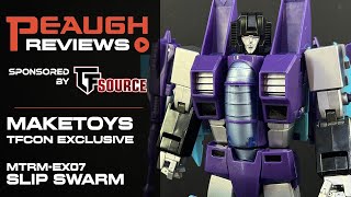 Video Review Maketoys TFcon Exclusive MTRMEX07 SLIP SWARM [upl. by Allez773]