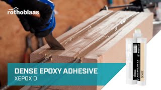 Dense epoxy adhesive  XEPOX D  Rothoblaas [upl. by Strephon]