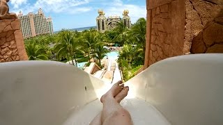 Atlantis Aquaventure  Challenger Speed Slides  Nassau Bahamas [upl. by Bruce]