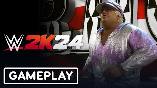 WWE 2K24  Dusty Rhodes vs quotSuperstarquot Billy Graham Gameplay  IGN Fan Fest 2024 [upl. by Nesyla]