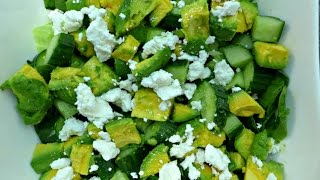 Cucumber Salad with Avocado amp Goats Cheese [upl. by Lidia]