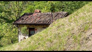 Quattro passi attorno alla baita cucino sulla stufa lavori alla sorgente [upl. by Rayna]