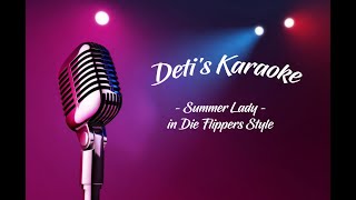 Summer Lady  Die Flippers  Karaoke [upl. by Kaczer652]