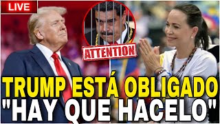 TRUMP ESTÁ OBLIGADO MARIA CORINA quotHACER LO QUE SE TENGA QUE HACERquot SoyFabianDicosta [upl. by Seibold94]