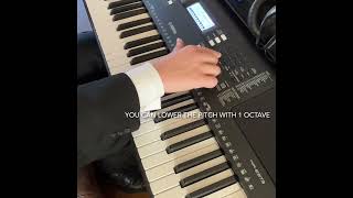 How to transpose on your keyboard Yamaha PSR373 [upl. by Ettennahs]