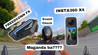 Freedconn FX Intercom to Insta360 X4 Review [upl. by Aleibarg]