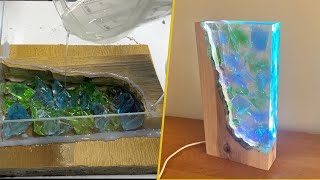 Resin in Resin  Decoretive lamp  Epoxy Resin Art [upl. by Greenwald321]