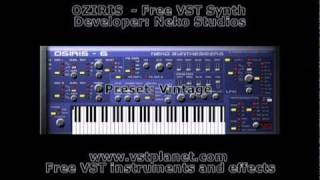 OSIRIS 6  Free VST synth  vstplanetcom [upl. by Brick]