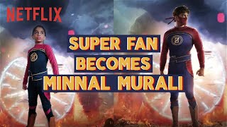 Minnal Murali Recreating An Iconic Scene with Superfans ft kishendasyt  Netflix India [upl. by Grizel]