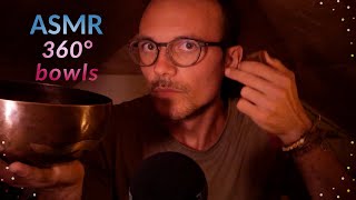 WRAPAROUND ASMR • Binaural singing bowls • Inaudible whispering [upl. by Notsnhoj727]