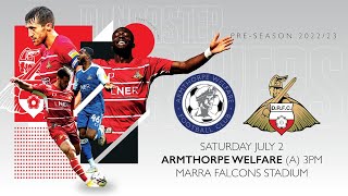 Pitchside highlights Armthorpe Welfare 0 Doncaster Rovers 2 [upl. by Kcirdot]