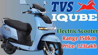 TVS IQUBE Electric Scooter। 150 km Range।electricscooter tvsiqubeelectric [upl. by Savick134]