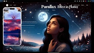 Flutter Parallax Effect  Parallax Scrolling Flutter [upl. by Ahsikan142]