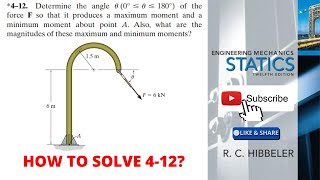 412 hibbeler statics chapter 4  hibbeler solutions  hibbeler [upl. by Ahsert15]