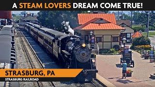 Strasburg Pennsylvania USA  Virtual Railfan LIVE [upl. by Analad]