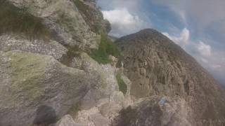 Katahdin Hiking Whole Knife Edge with Cliff Walk and Chimney GoPro [upl. by Ecylla]