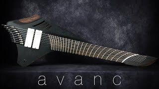 Curved Fret 9 String Guitar  DEMO  Great Guitar Build Off 2022 [upl. by Cynara]