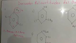 Derivados polisustituidos del benceno Roberto [upl. by Nilla]