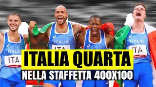 L’ITALIA QUARTA NELLA STAFFETTA 4X100 MASCHILE GRANDE DELUSIONE VINCE IL CANADA [upl. by Aihppa882]