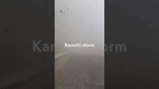 Karachi dust Storm😳😱 karachirain [upl. by Antipus]