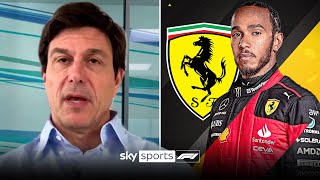 quotNot a surprisequot  Toto Wolff on Lewis Hamiltons SHOCK Ferrari move 🤯 [upl. by Gabi]